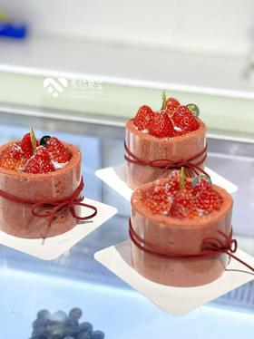 草莓小蛋糕 小三寸 红丝绒胚