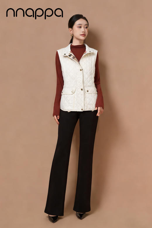 菱形格收腰女马甲CA7352 商品图0