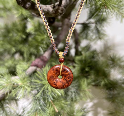 迷罗元和堂 印度小叶紫檀平安扣留疤料 直径约2.9cm【器悟雅玩】 商品图0