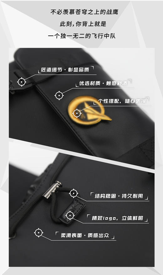 【商务休闲双肩包】20L防水可贴魔术贴款双肩背包ZM 商品图1