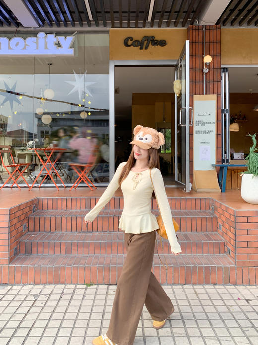 <曾小咸推荐>现货秒杀 ！微信超特价！韩系荷叶边长袖t恤 日常139.99 立减70 秒杀69.99！！ 商品图10