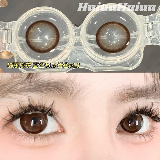 【新品大直径半年抛】SunnyDollCon-无辜浣熊/圆崽熊饼-14.5mm【半年抛 0-800度 不含525/575】 商品图1