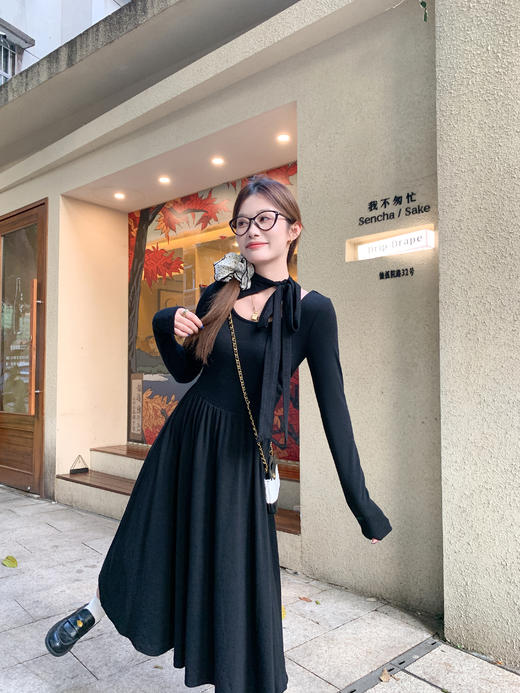 <曾小咸推荐>现货秒杀 ！微信超特价！法式绑带针织连衣裙 日常229.99 立减130 秒杀99.99！！ 商品图7