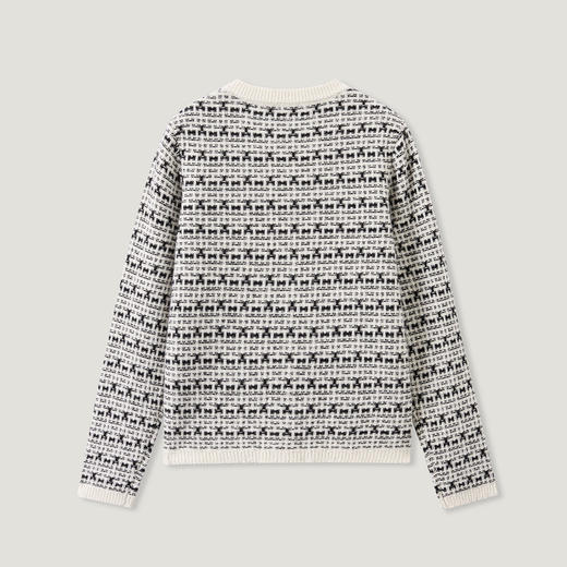 KINGDEER/KD秋冬新款女式长袖羊绒衫L805823复古奶奶风鹿王 商品图6