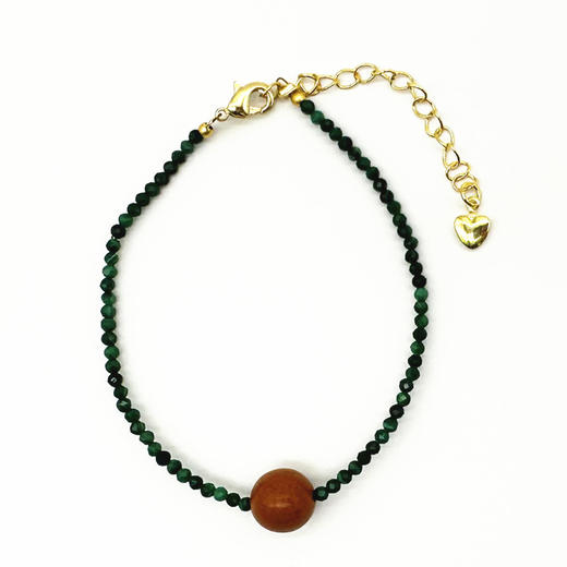 青芷天香 合香手串  中式香珠药手串  孔雀石、桂华香珠 中国中医药出版社文创产品  商品图3