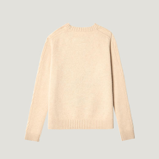 KINGDEER/KD时尚秋冬宽松毛衣复古针织羊绒衫L805970轻运动/花朵/休闲款鹿王 红色 商品图8