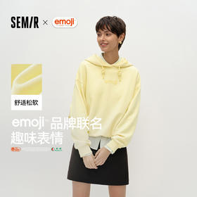 商场同款|森马emoji™ 联名系列卫衣女春oversize2026新款短上衣