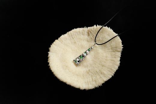 CHEZ BOQUE 覆盖系列原创手工925银肌理珐琅吊坠《摩登时代》 商品图1