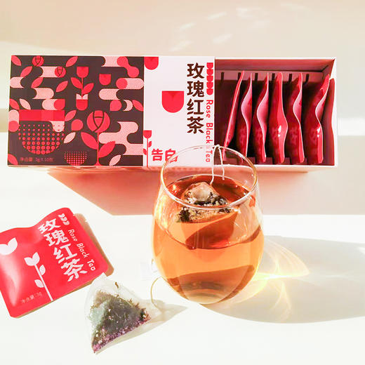 【宜昌助农馆】旭旦  原叶茶新年礼盒茶包 栀子绿茶玫瑰红茶白茶原叶茶盒装 商品图8