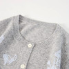 KINGDEER/KD灰色蝴蝶结印花毛衣女装小香风羊绒衫L805605复古奶奶风鹿王 商品缩略图5