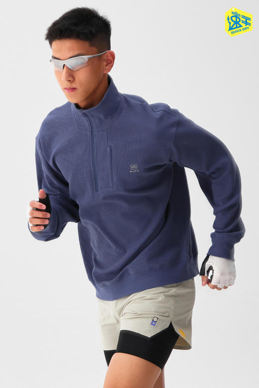 CryingCenter bofc华夫格速干半拉链长袖 男款 商品图5