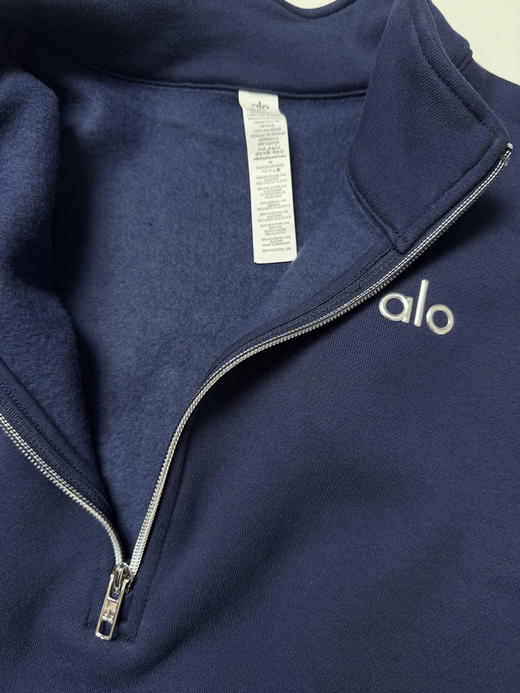 韩国代购正品 ALO男女加绒半拉链，支持鉴定，原价1560，纯纯韩国🇰🇷拉回来的，国内还真不好买，oversize版型，偏大一码！
尺码：xs-l 商品图5