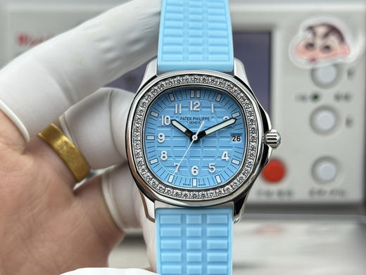 PPF factory工厂百达翡丽AQUANAUT系列机械女手雷，35.6mm毫米的表径，进口全钢（金色为电镀18k加厚的真金）采用原装进口9015机芯开发和改装的324定制版满血版一体机芯❕❕❕ 商品图0