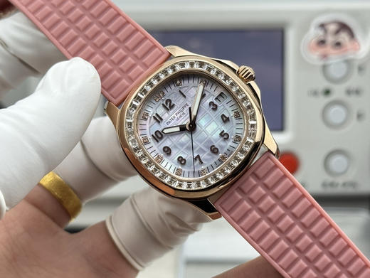 PPF factory工厂百达翡丽AQUANAUT系列机械女手雷，35.6mm毫米的表径，进口全钢（金色为电镀18k加厚的真金）采用原装进口9015机芯开发和改装的324定制版满血版一体机芯❕❕❕ 商品图1