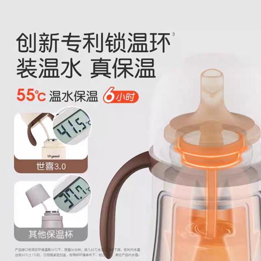 thysee世喜小月龄保温杯吸管嘴重力球防尘盖配件 商品图3