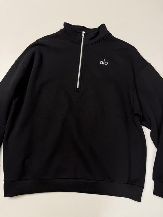韩国代购正品 ALO男女加绒半拉链，支持鉴定，原价1560，纯纯韩国🇰🇷拉回来的，国内还真不好买，oversize版型，偏大一码！
尺码：xs-l 商品图2