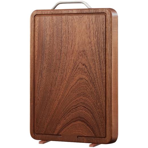 热卖！厨房必备！Trees&wind 乌檀木整木砧板菜板 非洲进口 双面可用 生熟分切 中号/大号 商品图6