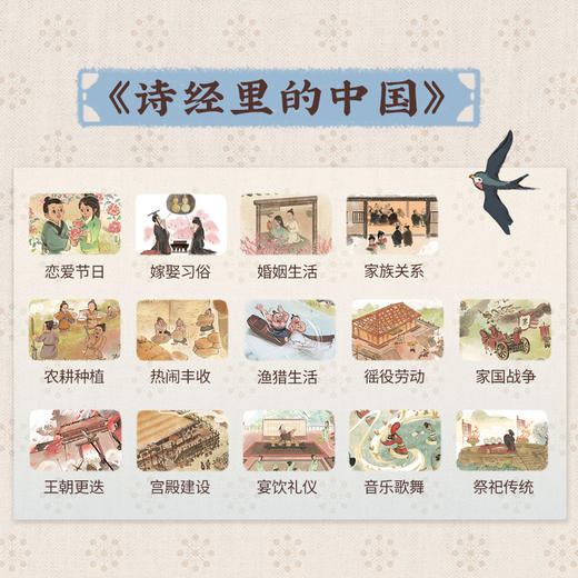 《唐诗里面的中国》+《诗经里的中国》共6册 一套书搞定古文的拓展学习 商品图2