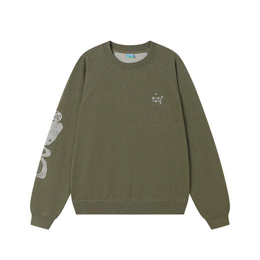 CryingCenter 部落叠石休闲宽松无绒花纱圆领卫衣 哭喊中心 商品图7