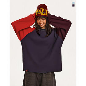 CryingCenter 撞色华夫格插肩打底衫 哭喊中心