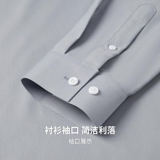 【含莫代尔&桑蚕丝】圣得西男士2025秋新款商务通勤DP免烫衬衫 商品图10
