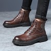 2025秋冬季新款马丁靴男真皮潮流英伦工装靴加绒保暖复古沙漠靴子 商品缩略图2
