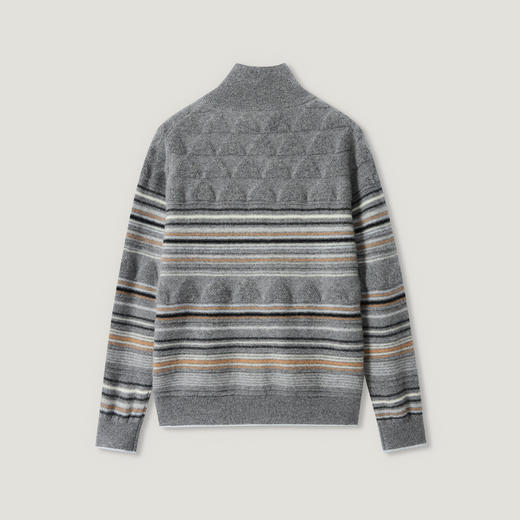 KINGDEER/KD秋冬新款休闲女式长袖半高领开衫羊绒衫L805696复古奶奶风鹿王 商品图11