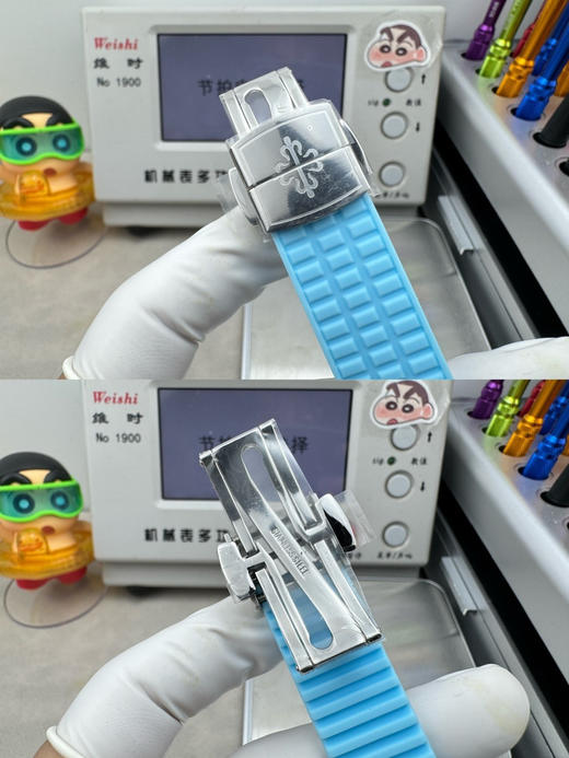 PPF factory工厂百达翡丽AQUANAUT系列机械女手雷，35.6mm毫米的表径，进口全钢（金色为电镀18k加厚的真金）采用原装进口9015机芯开发和改装的324定制版满血版一体机芯❕❕❕ 商品图8