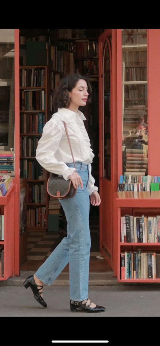 Celine Folco 黑色 老花 马鞍包 商品图3