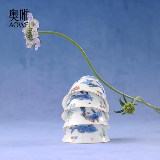 【荷为贵】景德镇礼物 奥唯 荷为贵 一壶四杯公道杯六件套礼盒装 闺蜜结婚礼物送新人 高档精致 商品图4