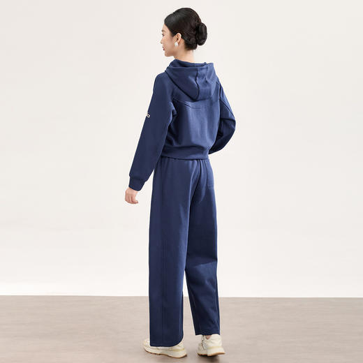 「高货wl」全新升级【铂金会员321/天猫429/差价108】(99325)洛诗琳2026春季法式复古连帽卫衣外套直筒休闲裤两件套 商品图2