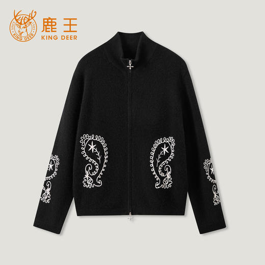 KINGDEER/KD秋冬新款女式长袖羊绒衫L805816复古奶奶风鹿王 商品图3