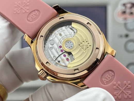 PPF factory工厂百达翡丽AQUANAUT系列机械女手雷，35.6mm毫米的表径，进口全钢（金色为电镀18k加厚的真金）采用原装进口9015机芯开发和改装的324定制版满血版一体机芯❕❕❕ 商品图7