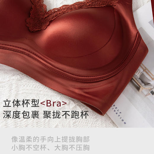 【限时秒杀35元1件】鎏金锻面果冻胶软承托蕾丝内衣-B98 商品图6