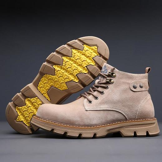 2025冬季马丁靴男真皮英伦圆头皮靴韩版工装靴户外休闲雪地靴子男 商品图1