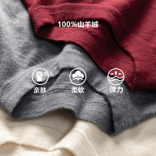 实穿主义~100%精纺羊绒衫女圆领百搭保暖打底针织衫CYR250454 商品图1