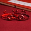 【福运随行❗️好运连连】朱砂平安扣手链女情侣手串男本命年手工编织红绳手绳国风红绳。jc 商品缩略图0