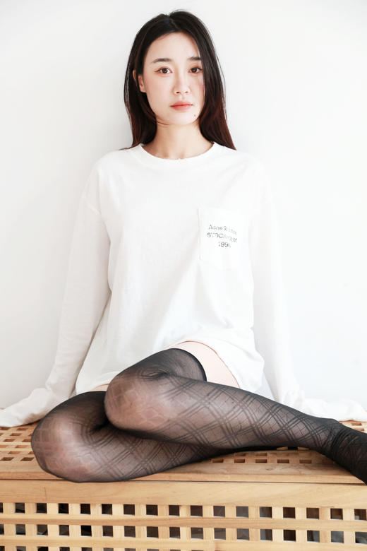 白色+藏青+黑色一起，做旧口袋长tee。宽松设计字母套头衫E011758 商品图8