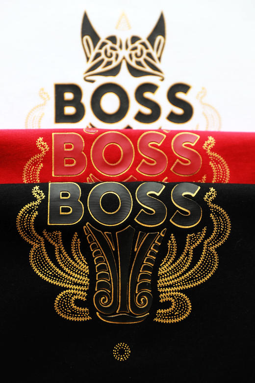 烫金字母tee，印花设计t恤。徽标字母图案圆领正肩半袖儿E011766 商品图14