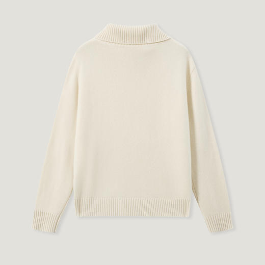 KINGDEER/KD“绒羽无重”保暖休闲秋冬厚款宽松羊绒衫L805608经典基本款/气质款鹿王 商品图7