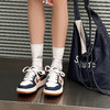经典鲨2026年春专柜新款时尚拼色系带平底透气休闲鞋板鞋女KW387-617011 商品缩略图1