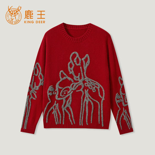 King Deer/鹿王新款女式时尚休闲羊绒衫L805575【HZ】 商品图0