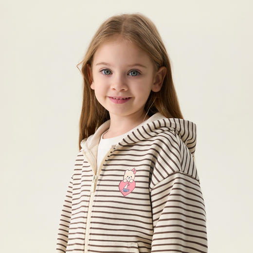 马克珍妮松弛条纹女童省心套装2026年春装新款560208 商品图2