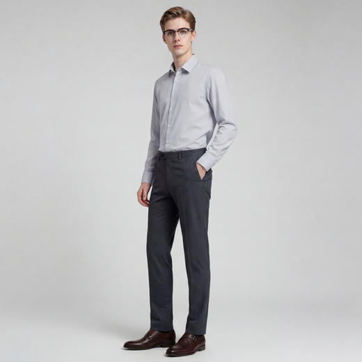 【含莫代尔&桑蚕丝】圣得西男士2025秋新款商务通勤DP免烫衬衫 商品图13