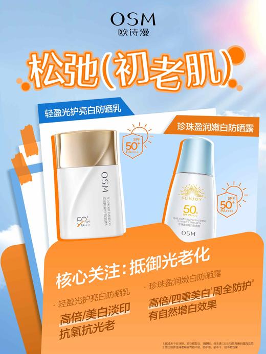 欧诗漫珍珠盈润嫩白防晒露SPF50+PA+++ 商品图5