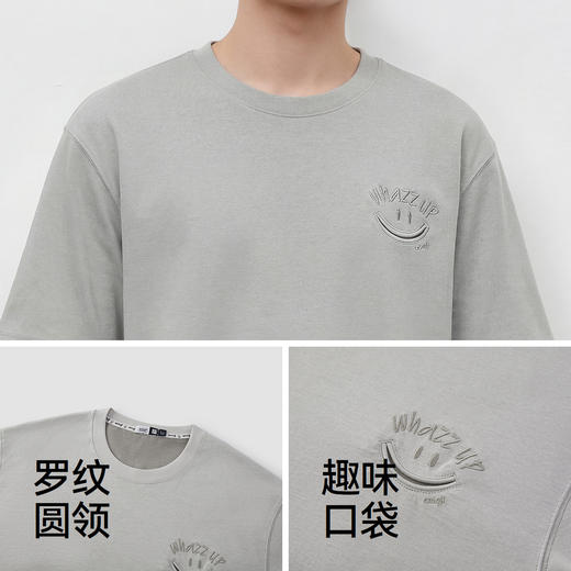 商场同款|森马emoji™联名系列短袖T恤男春纯棉上衣2026新款潮流 商品图3