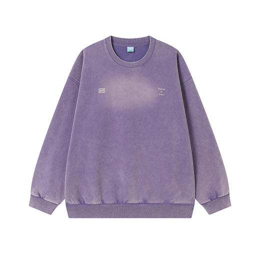 CryingCenter bofc教练紫圆领抓绒卫衣 商品图4