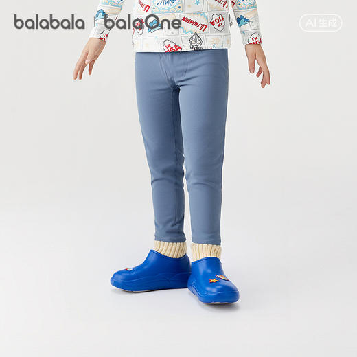【balaOne】巴拉巴拉儿童保暖裤男童2026新款春睡裤打底裤两件装 商品图2
