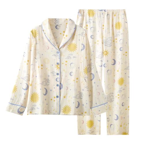 新款纯棉双层纱布月子服春秋季孕期住院产后可调节哺乳家居服套装 商品图4