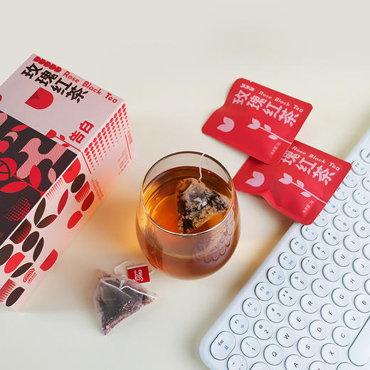 【宜昌助农馆】旭旦  原叶茶新年礼盒茶包 栀子绿茶玫瑰红茶白茶原叶茶盒装 商品图5